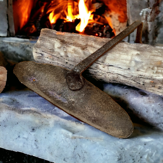 18th Century Welsh Antique Wrought Iron Grisset Pan