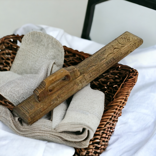 18th Century Norwegian Antique Mangle Board Dated 1759-1782