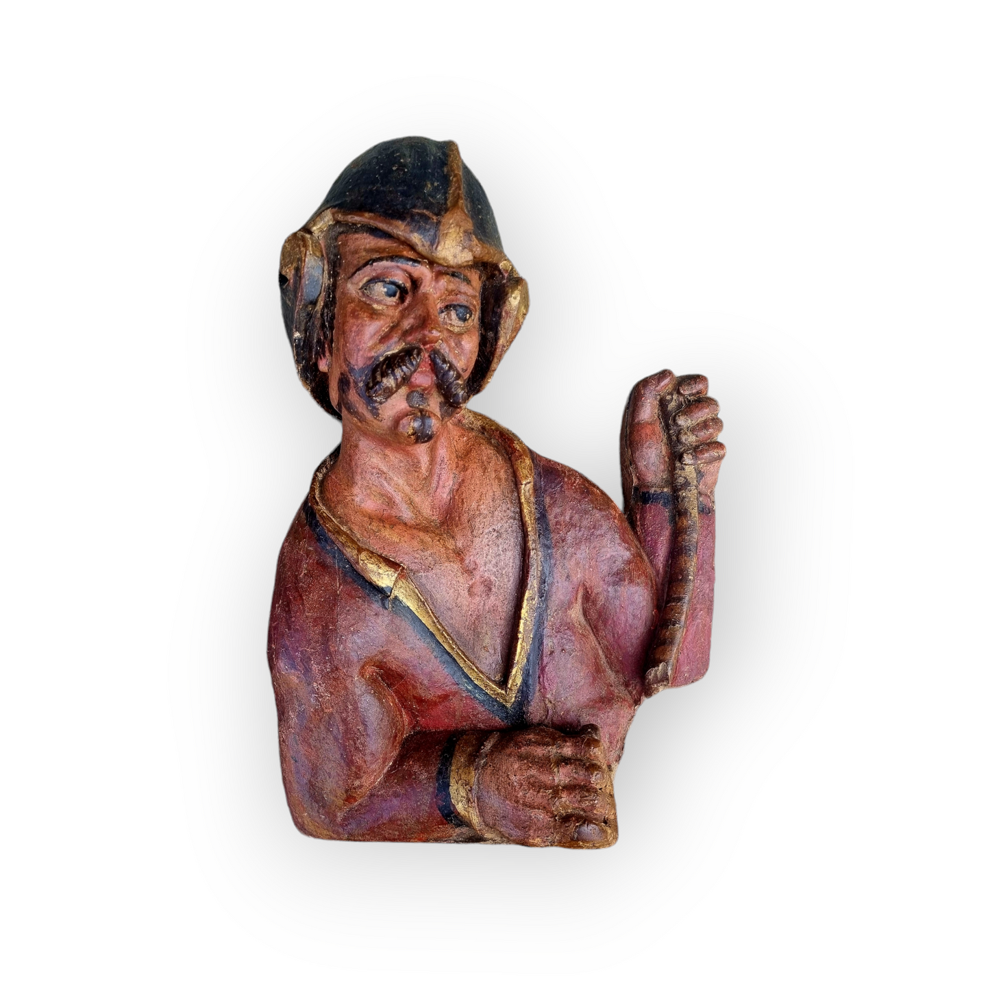 A Pair of Large 17th Century Antique Carved Limewood Sculptures