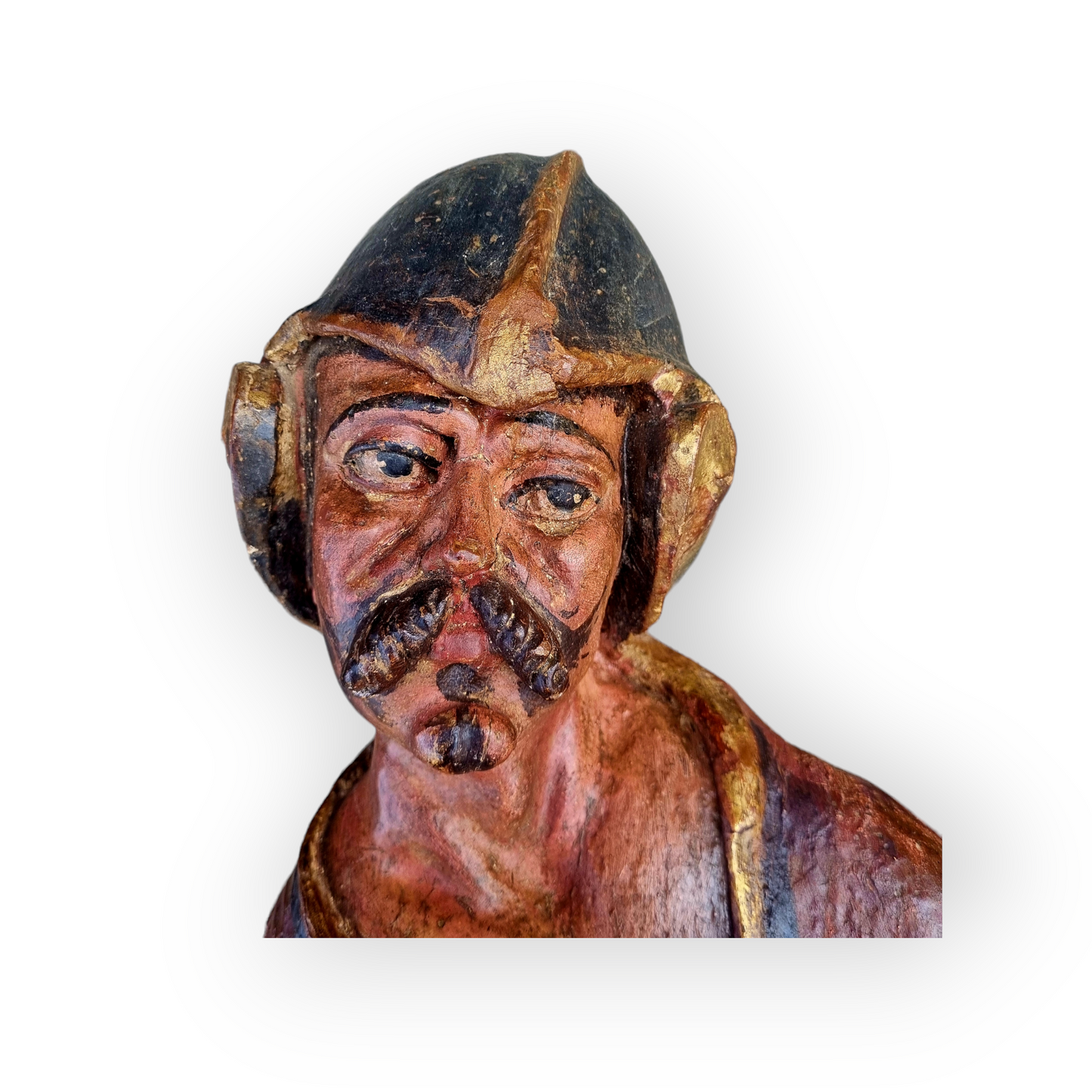 A Pair of Large 17th Century Antique Carved Limewood Sculptures