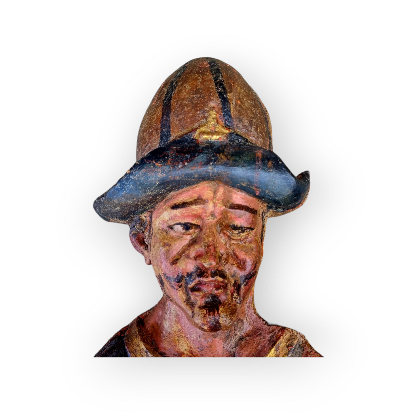 A Pair of Large 17th Century Antique Carved Limewood Sculptures