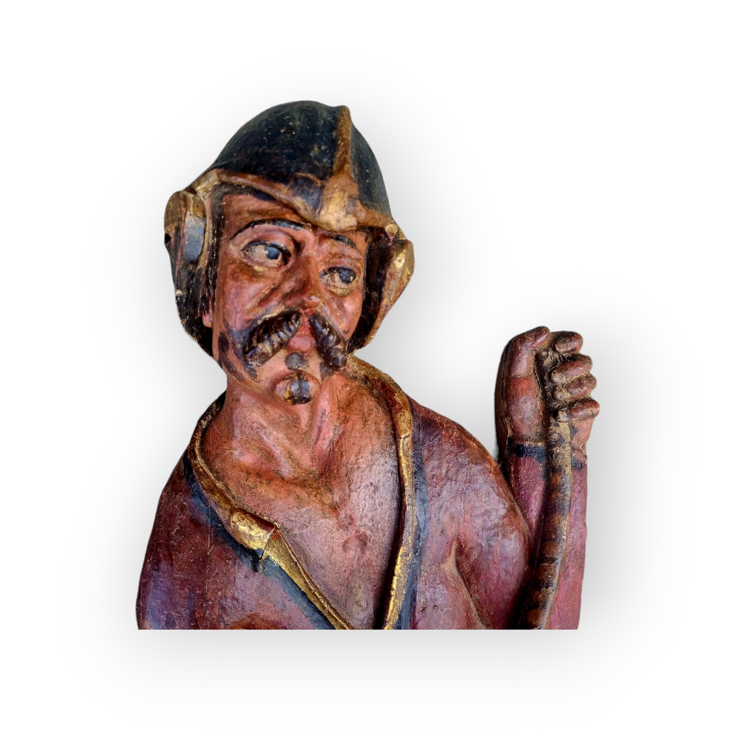 A Pair of Large 17th Century Antique Carved Limewood Sculptures