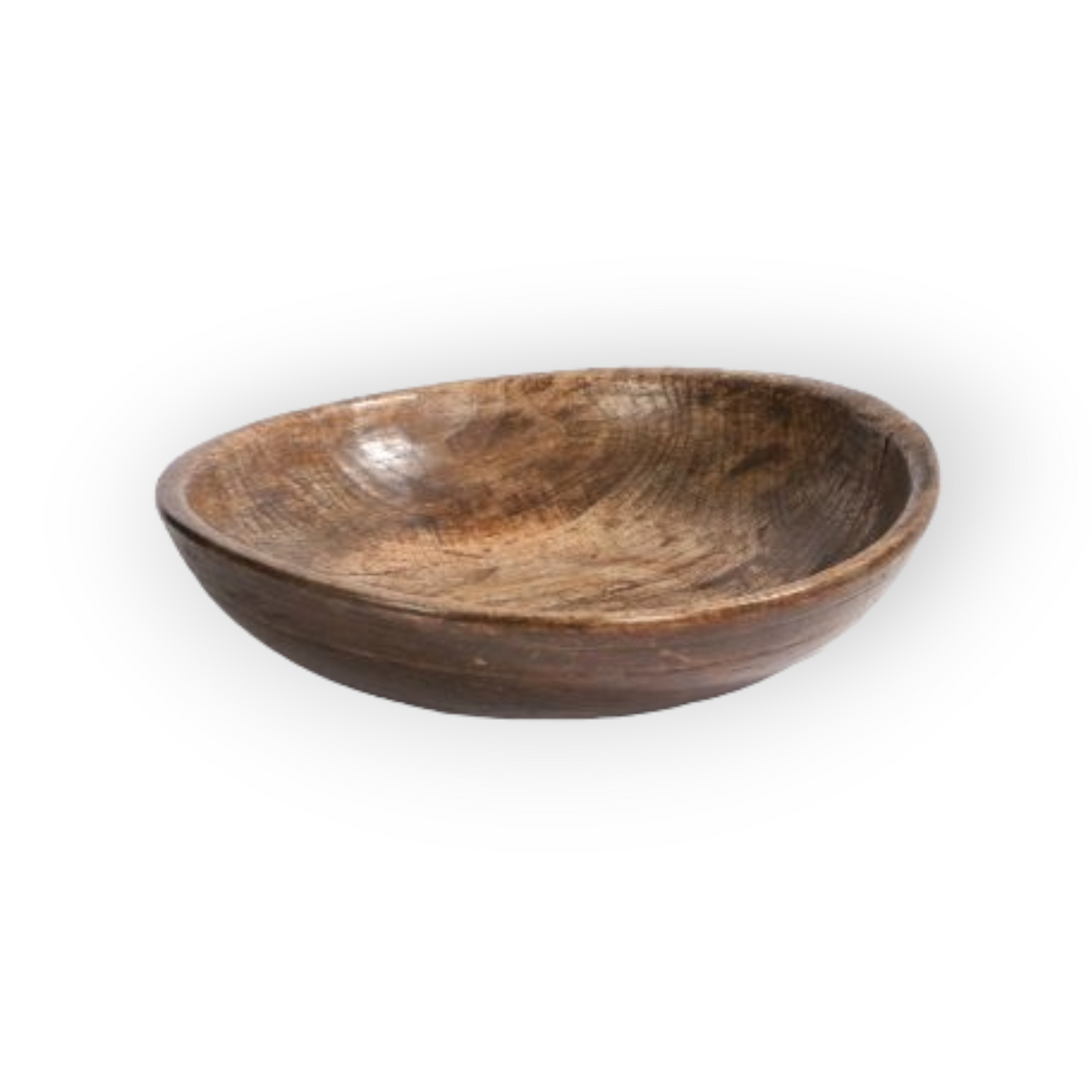 18th Century English Antique Elm Diary Bowl