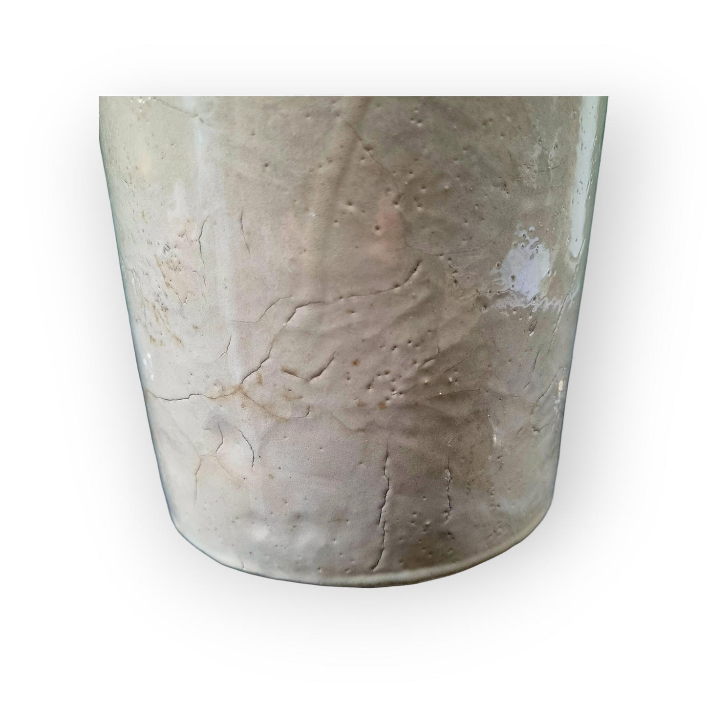 19th Century English Antique Stoneware Dry Goods Jar