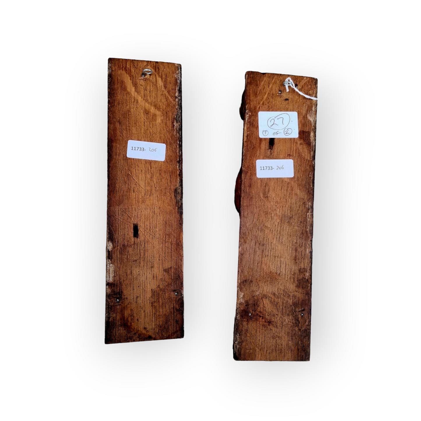 Pair Of Late 16th Century Flemish Antique Carved Oak Figural Terms