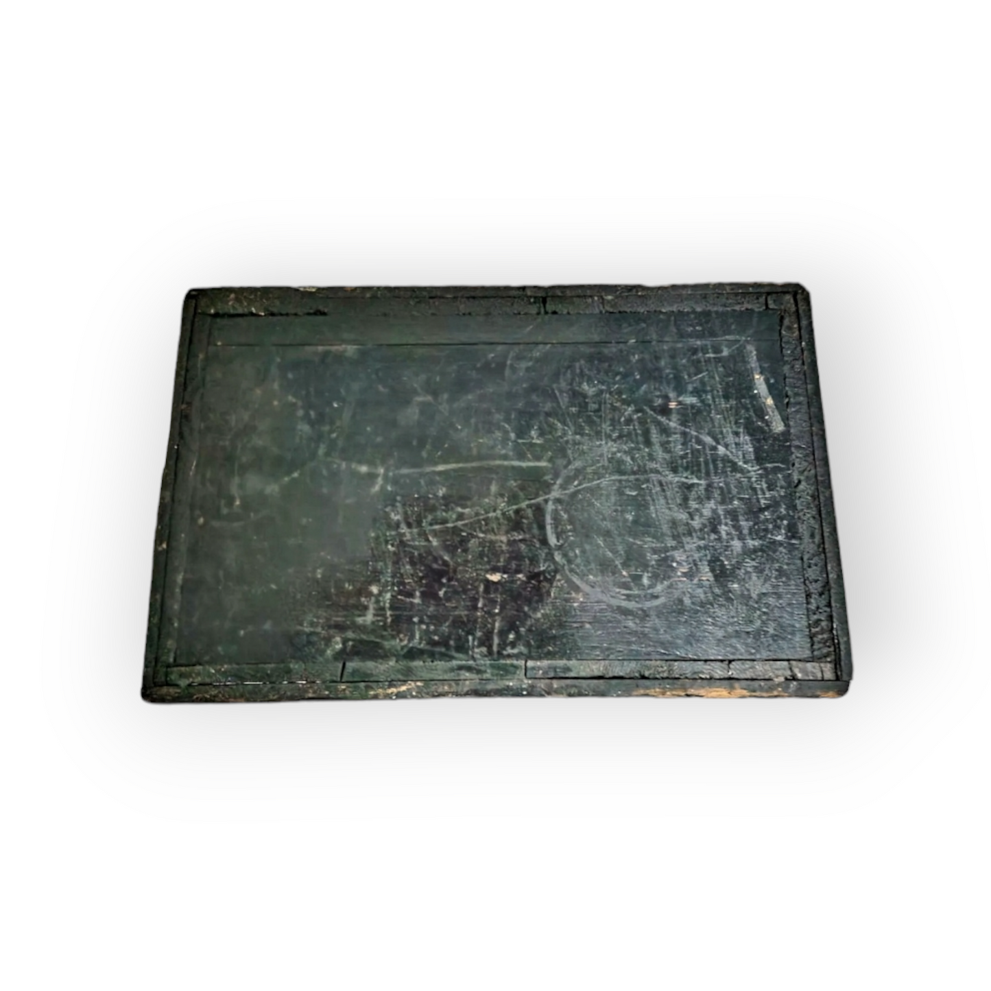 Naval/Maritime Interest - A 19th Century Antique Shipwrights Wooden Box Of Unusually Small Proportions In Original Paint