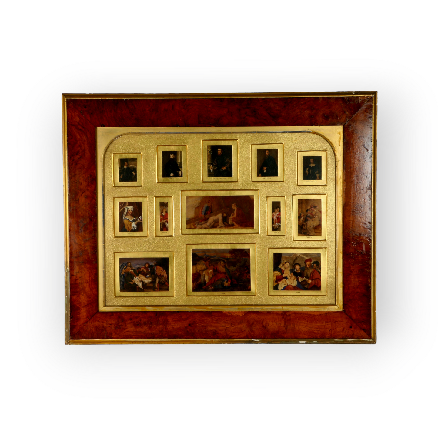 Grand Tour Interest - A Large & Impressive Collection Of Thirteen 19th-Century Italian School Antique "Old Master" Miniature Watercolours