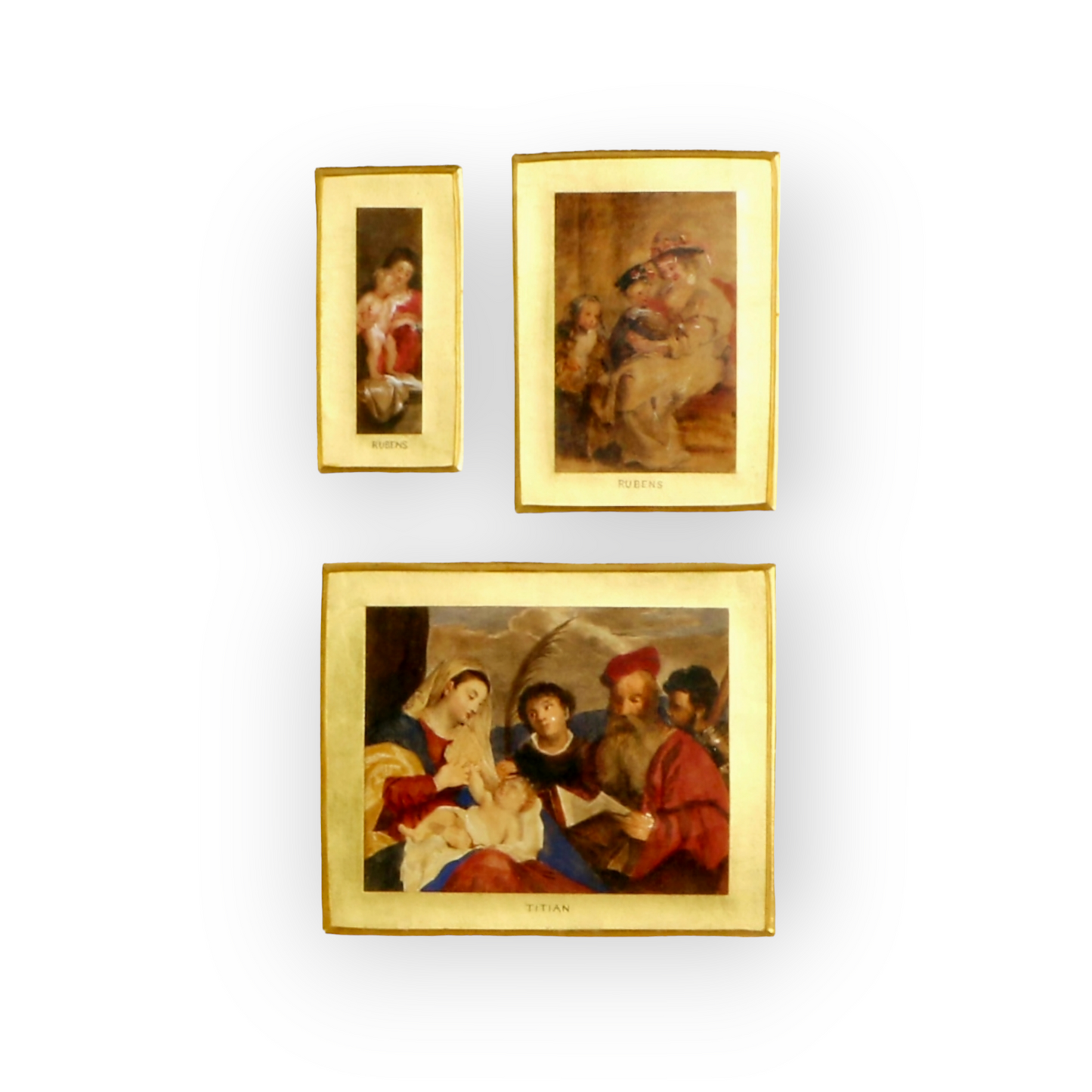 Grand Tour Interest - A Large & Impressive Collection Of Thirteen 19th-Century Italian School Antique "Old Master" Miniature Watercolours