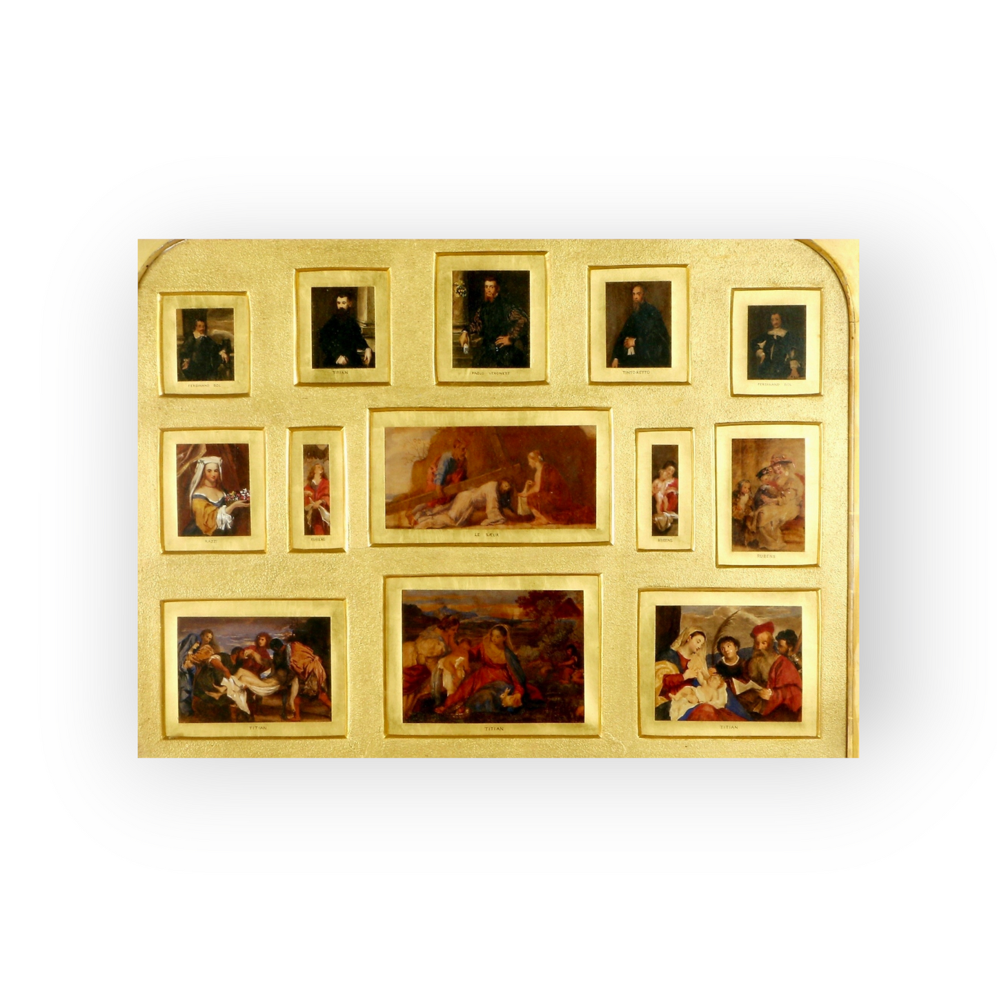 Grand Tour Interest - A Large & Impressive Collection Of Thirteen 19th-Century Italian School Antique "Old Master" Miniature Watercolours