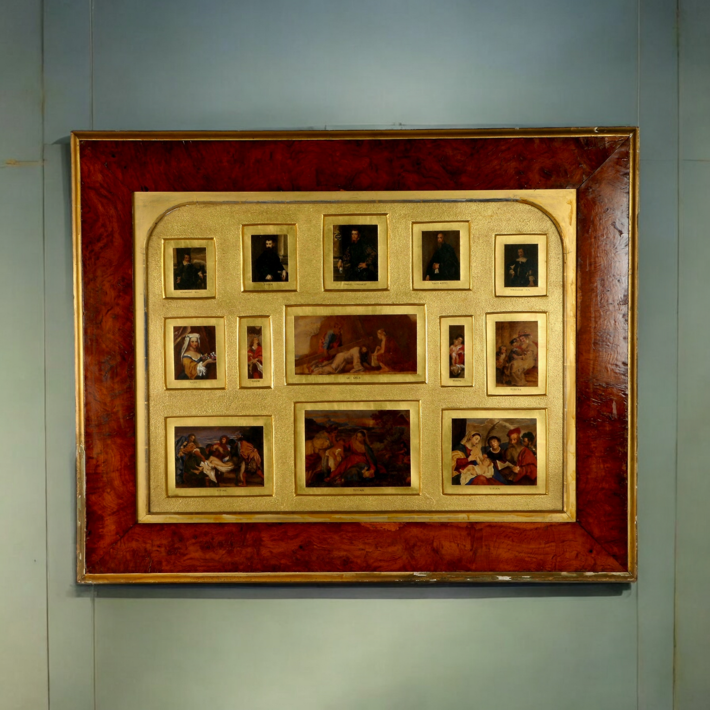 Grand Tour Interest - A Large & Impressive Collection Of Thirteen 19th-Century Italian School Antique "Old Master" Miniature Watercolours
