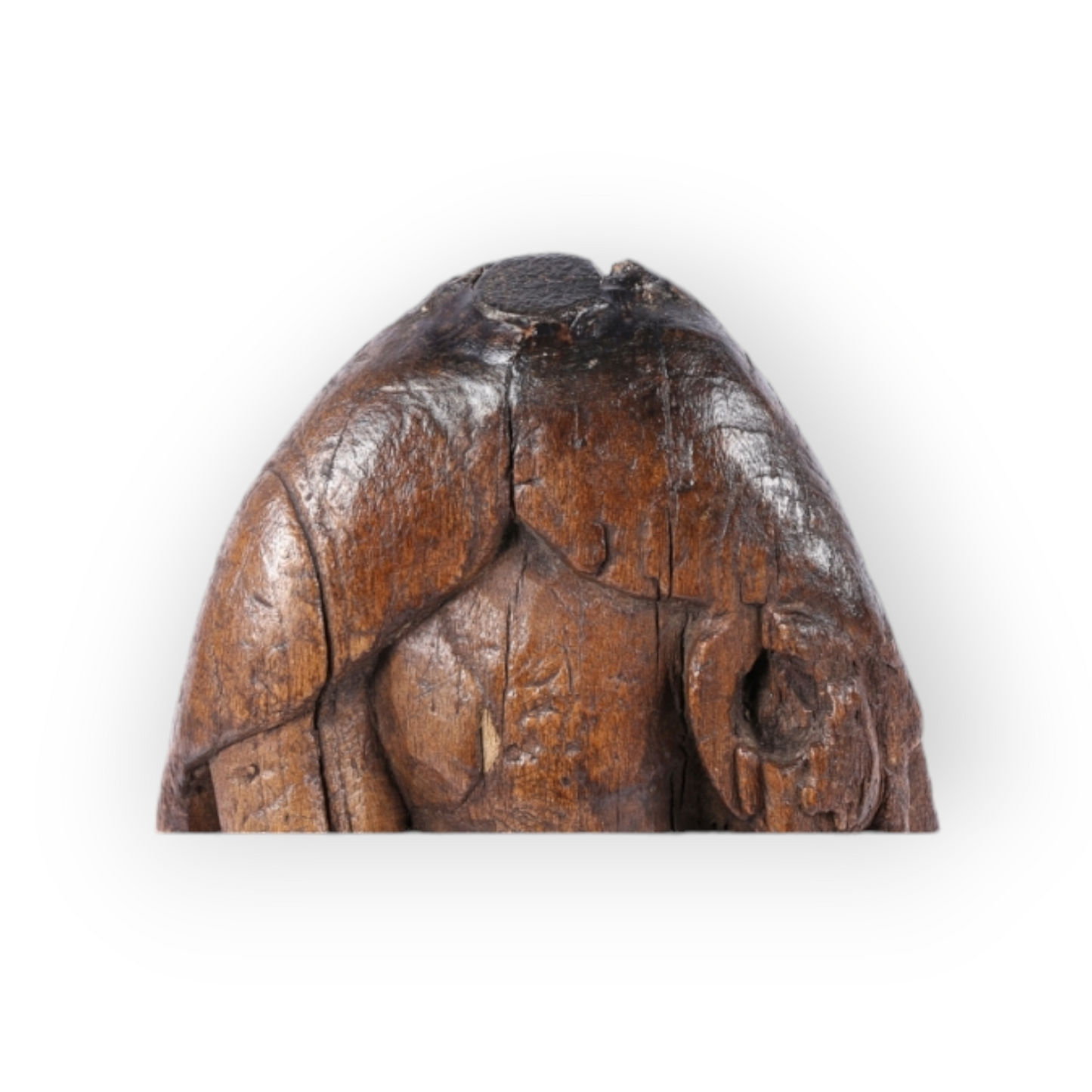 Late 15th-Century Antique Carved Limewood Sculptural Fragment, Representing Saint Roch