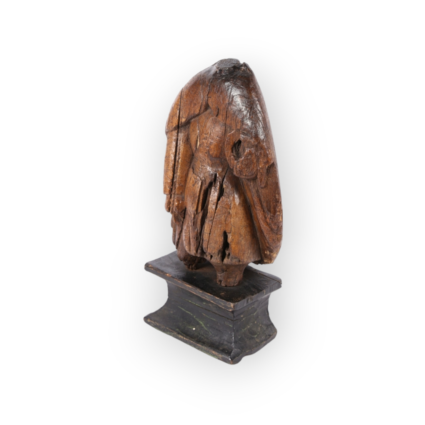 Late 15th-Century Antique Carved Limewood Sculptural Fragment, Representing Saint Roch