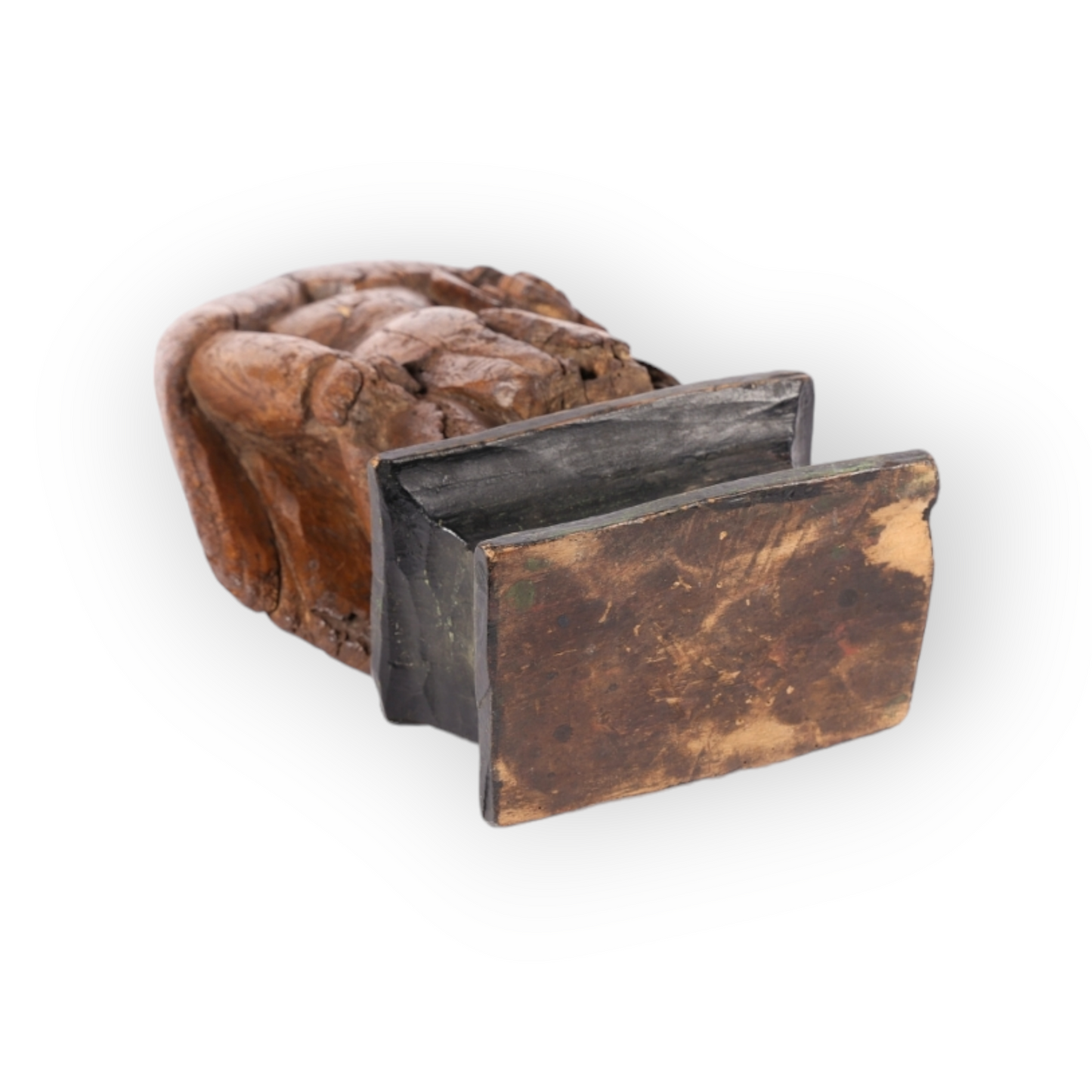 Late 15th-Century Antique Carved Limewood Sculptural Fragment, Representing Saint Roch