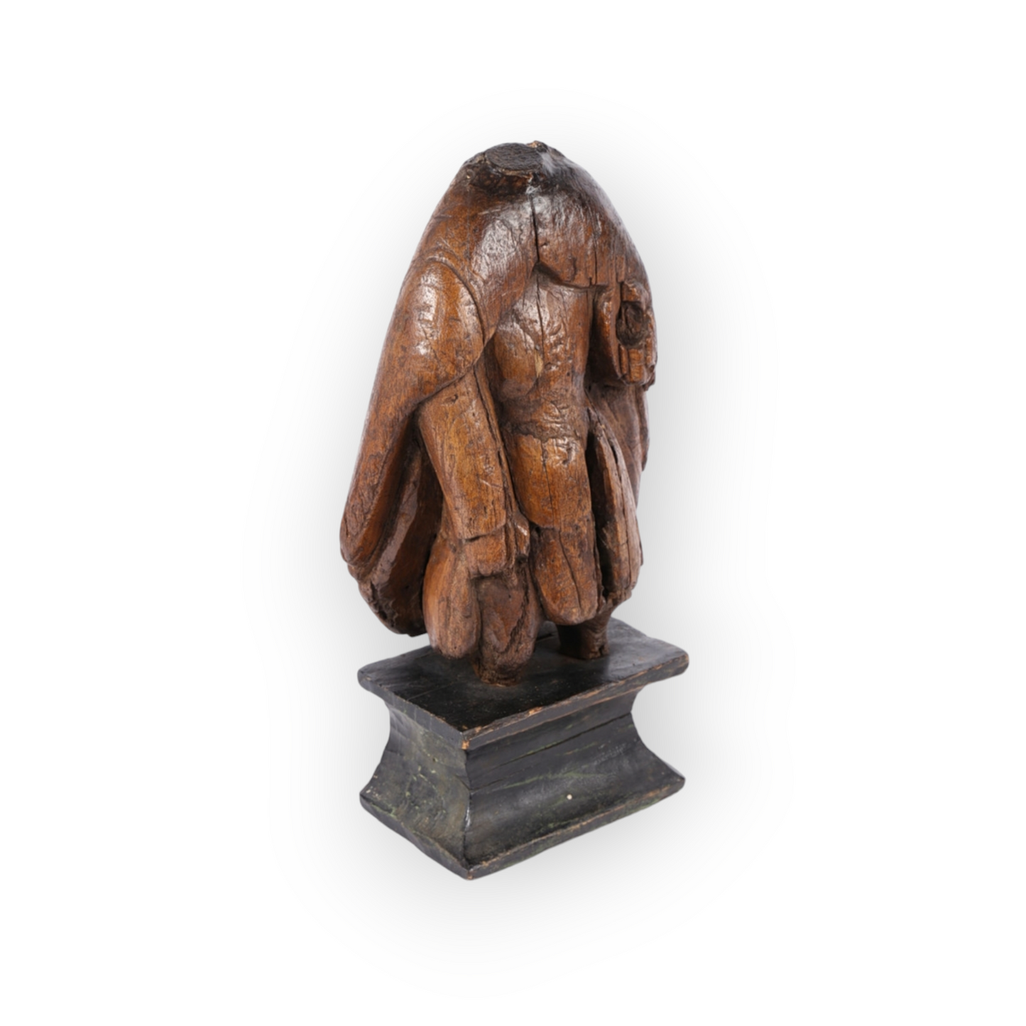 Late 15th-Century Antique Carved Limewood Sculptural Fragment, Representing Saint Roch