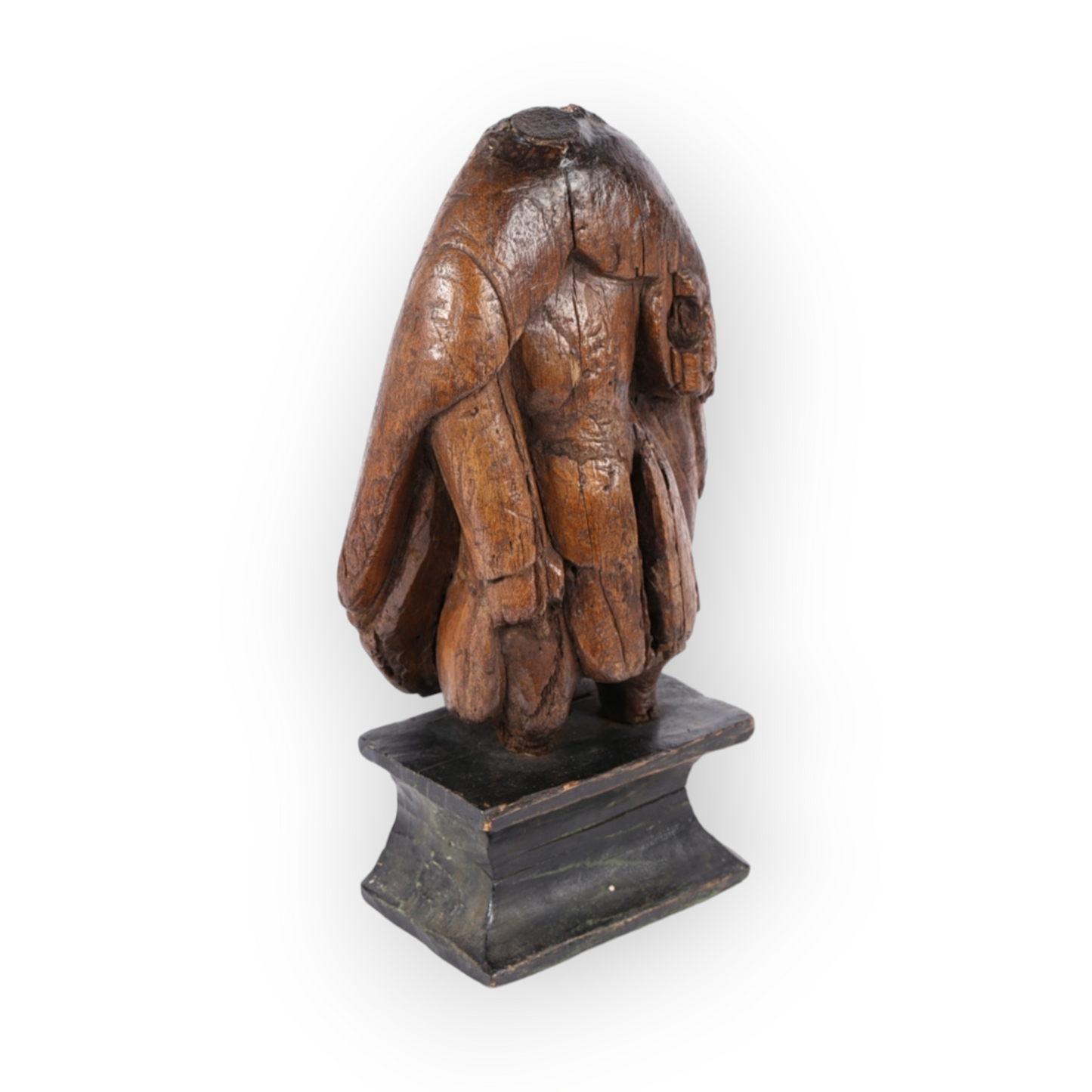 Late 15th-Century Antique Carved Limewood Sculptural Fragment, Representing Saint Roch