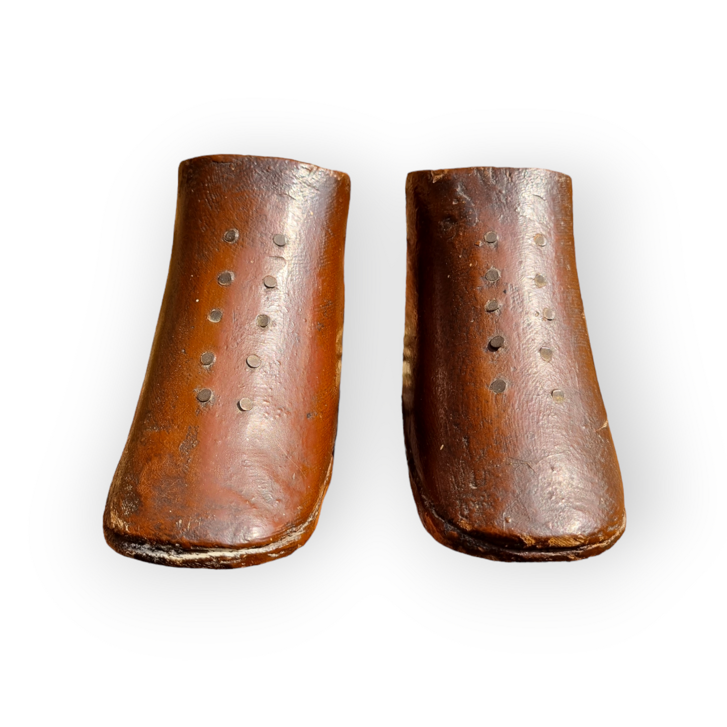 Antique Folk Art - A Primitive Mid 19th-Century English Antique Treen Love Token In The Form of Children's Boots