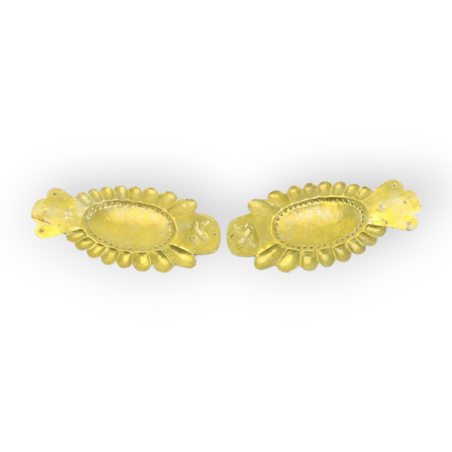 Pair of George III Period, Early 19th Century, Antique Brass Wall Reflectors / Wall Sconces