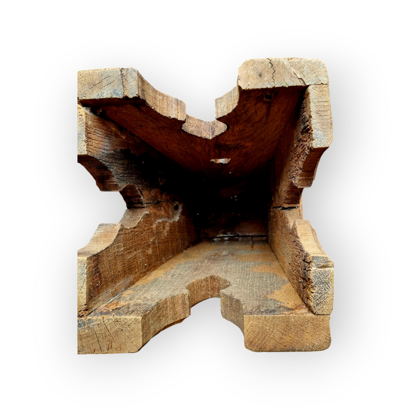 Late 15thC / Early 16thC Gothic Antique Oak Boarded Stool