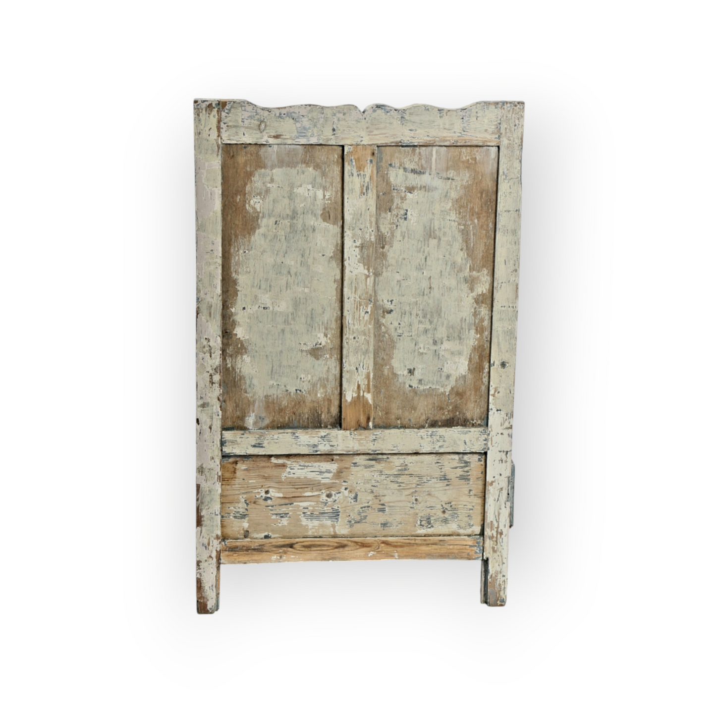 19th Century Primitive Welsh Antique Pine Lambing Chair In Original Paint