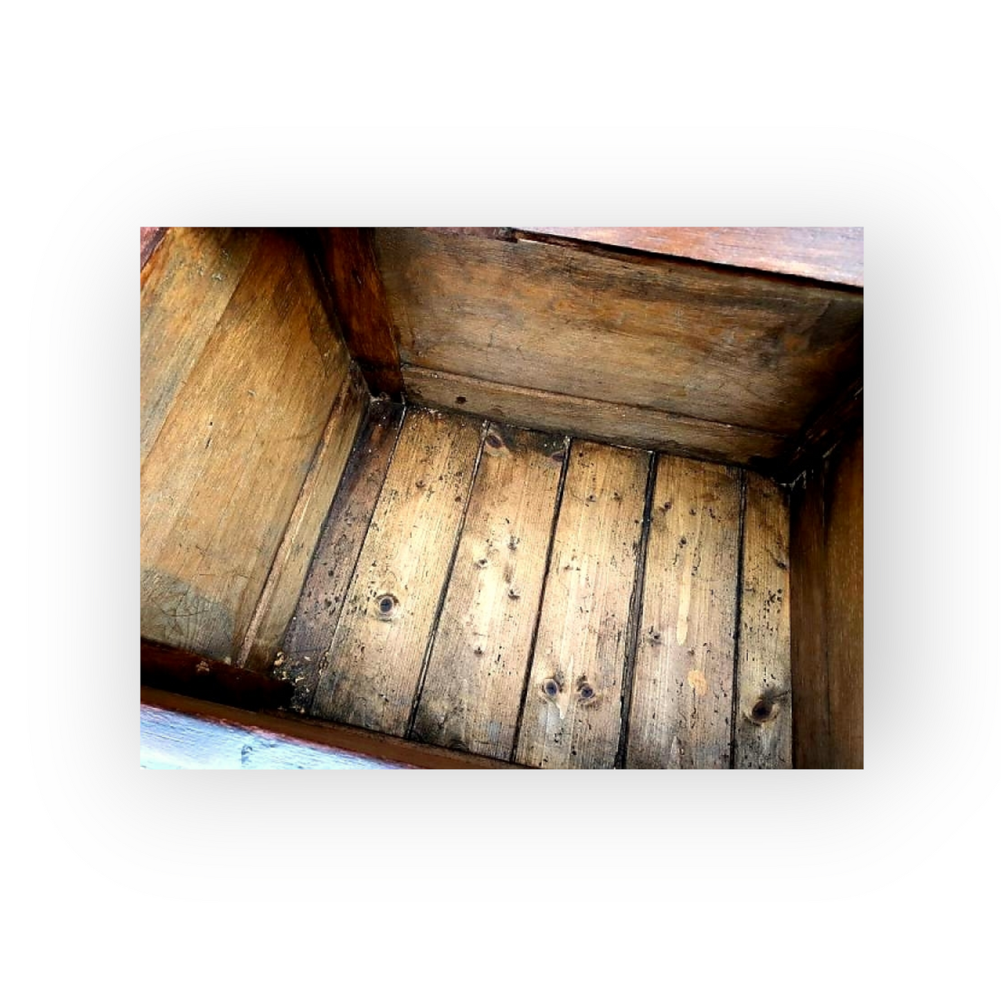 Early 19th Century Welsh Antique Pine Box Settle