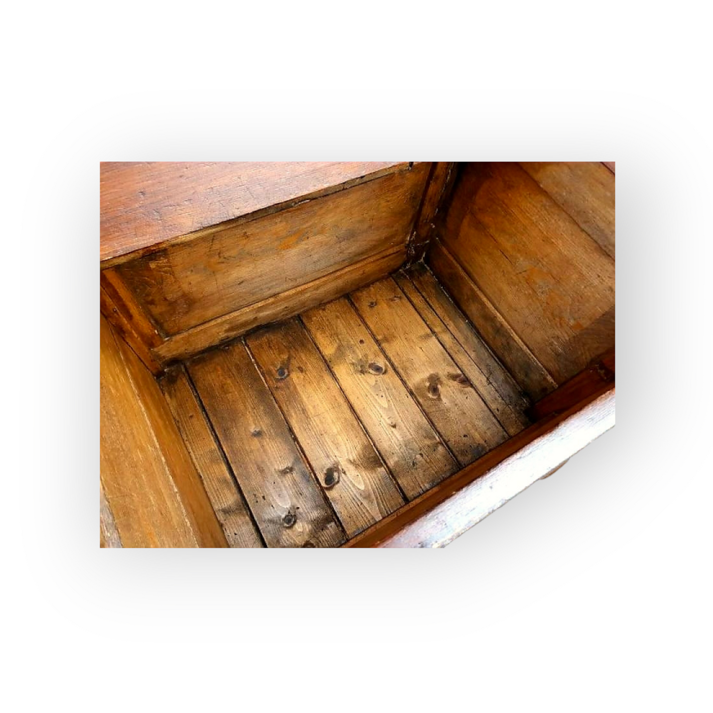 Early 19th Century Welsh Antique Pine Box Settle