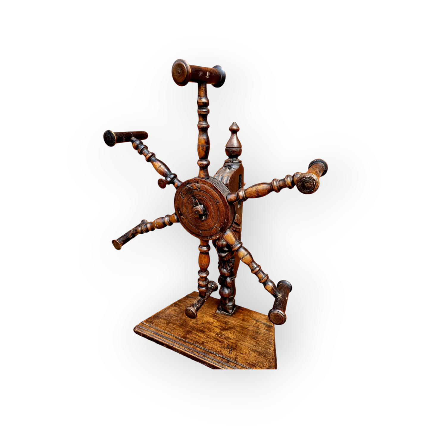 17th Century & Later English Antique Treen Wool Winder Attributed to the North-East of England