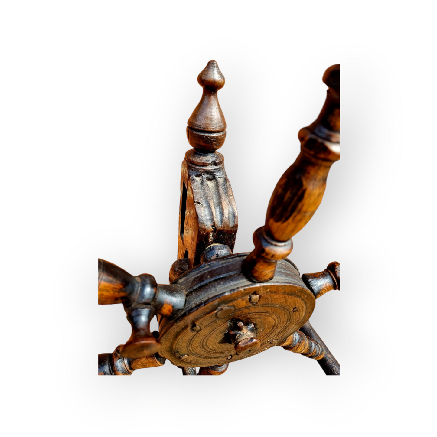 17th Century & Later English Antique Treen Wool Winder Attributed to the North-East of England
