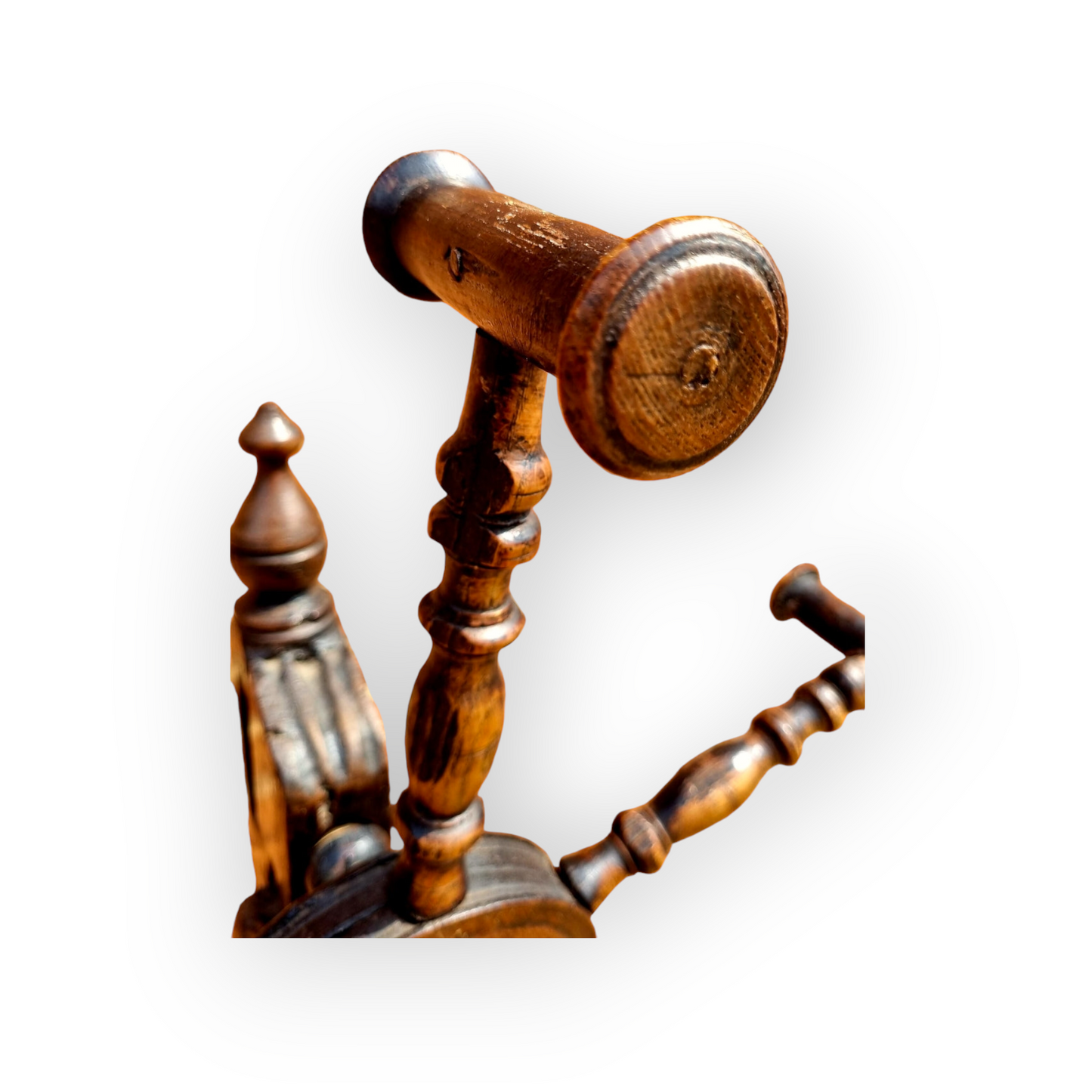 17th Century & Later English Antique Treen Wool Winder Attributed to the North-East of England