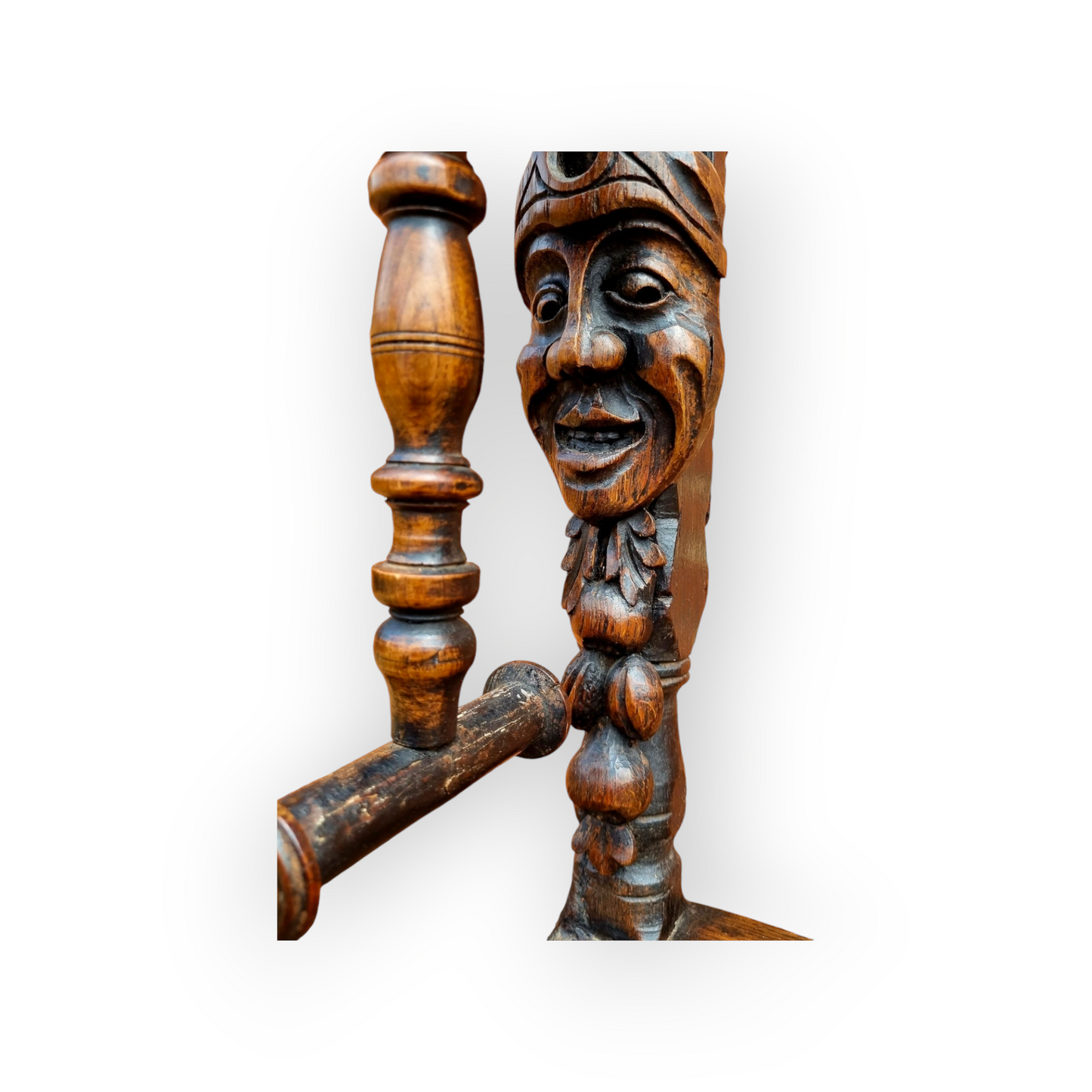 17th Century & Later English Antique Treen Wool Winder Attributed to the North-East of England
