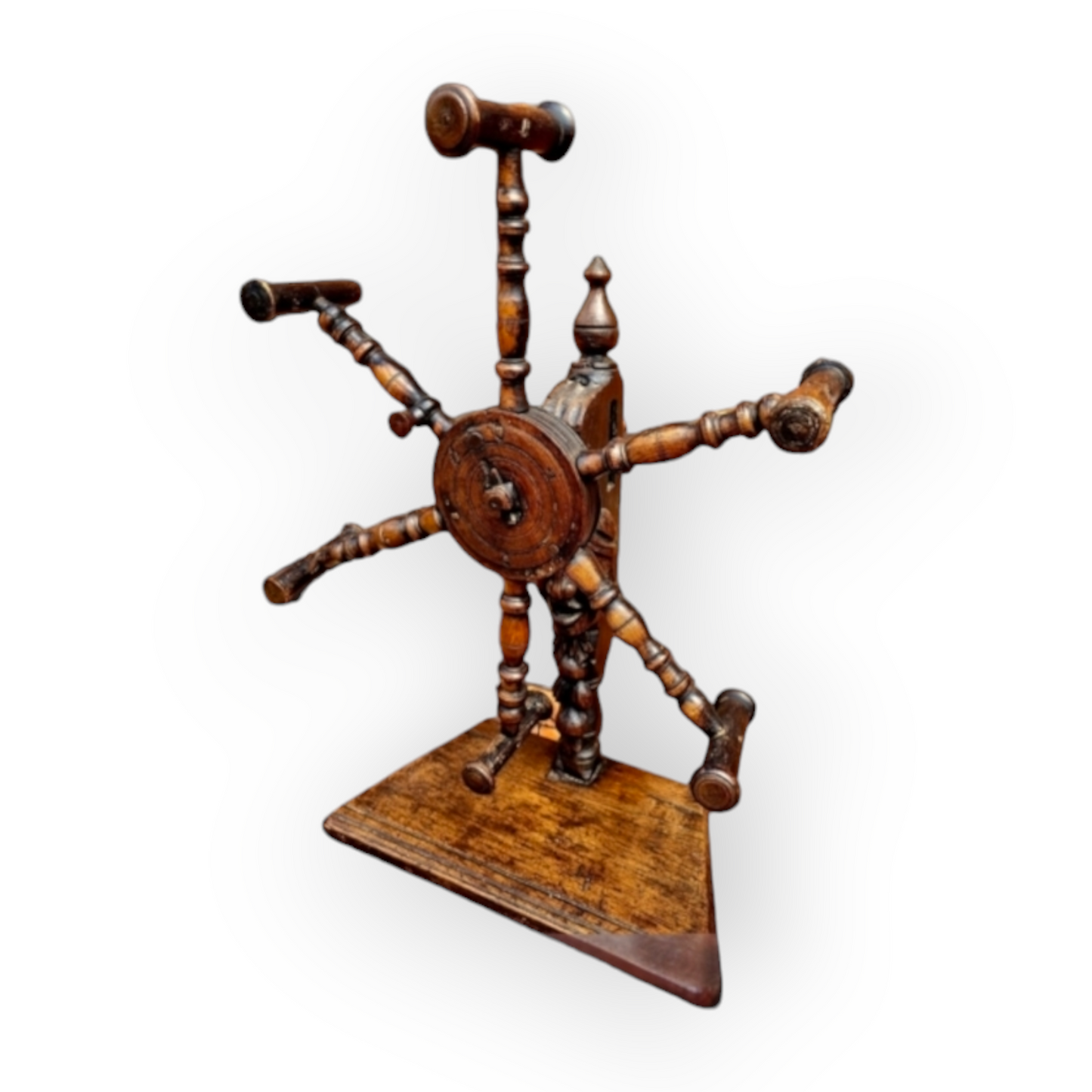 17th Century & Later English Antique Treen Wool Winder Attributed to the North-East of England