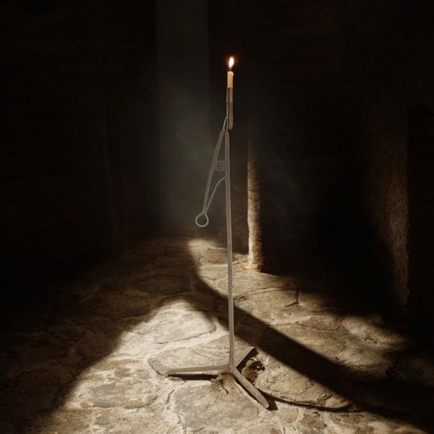 18th-Century Antique Wrought Iron Peerman