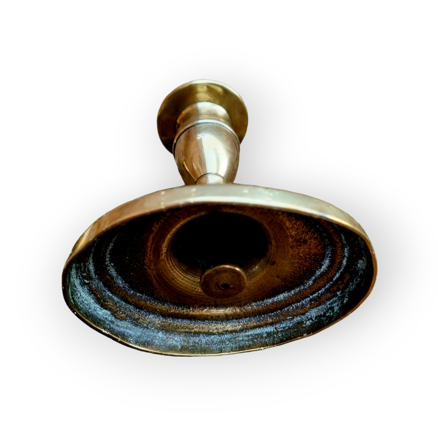 Pair of Late 18th-Century English Antique Brass Candlesticks