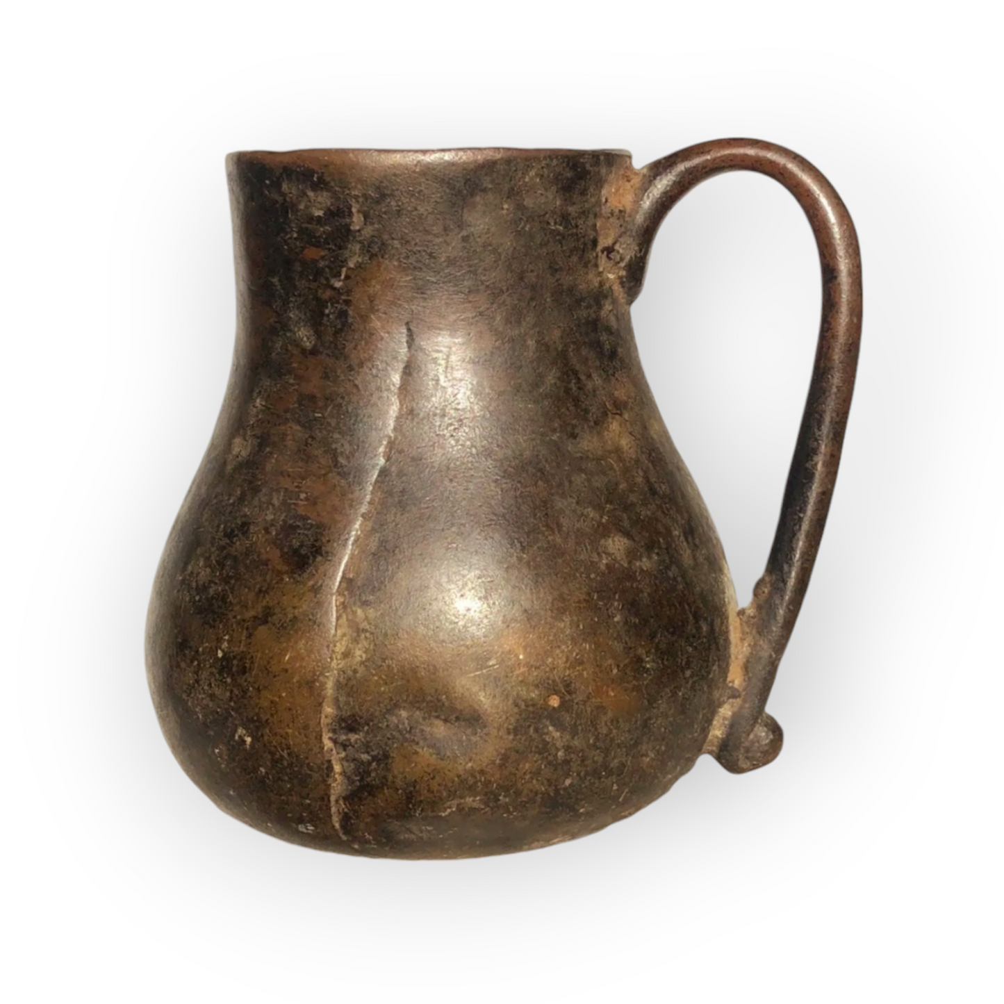 15th-Century Medieval Antique Bronze Jug