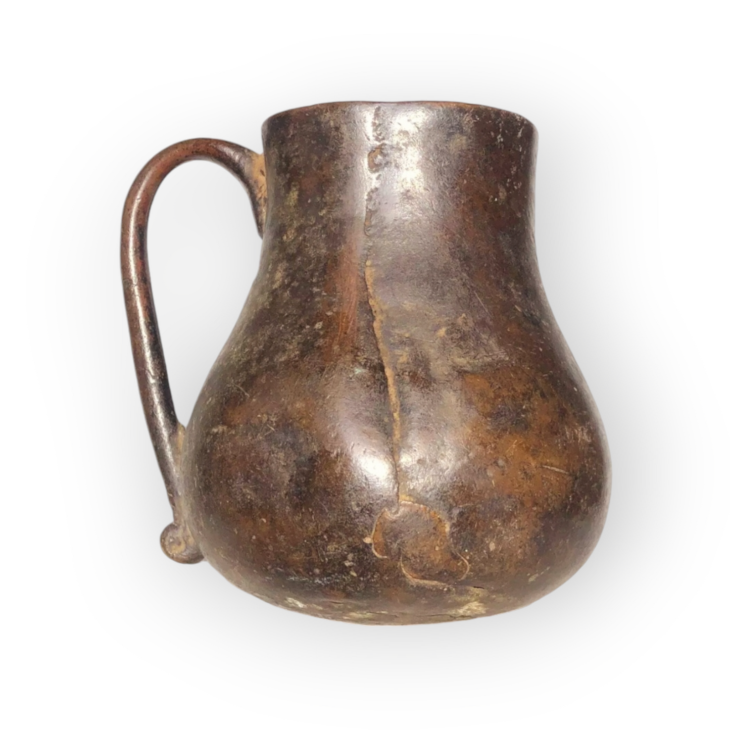 15th-Century Medieval Antique Bronze Jug