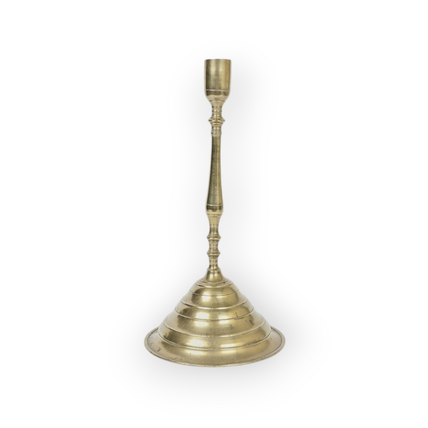 16th-Century Antique Brass Candlestick