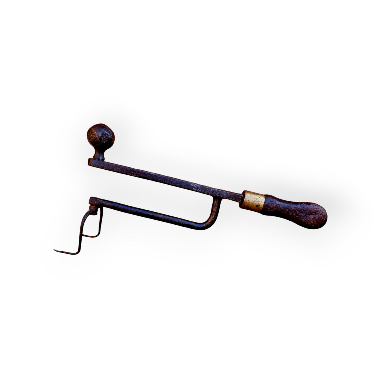 18th Century English Antique Iron Hand-Held Lark spit