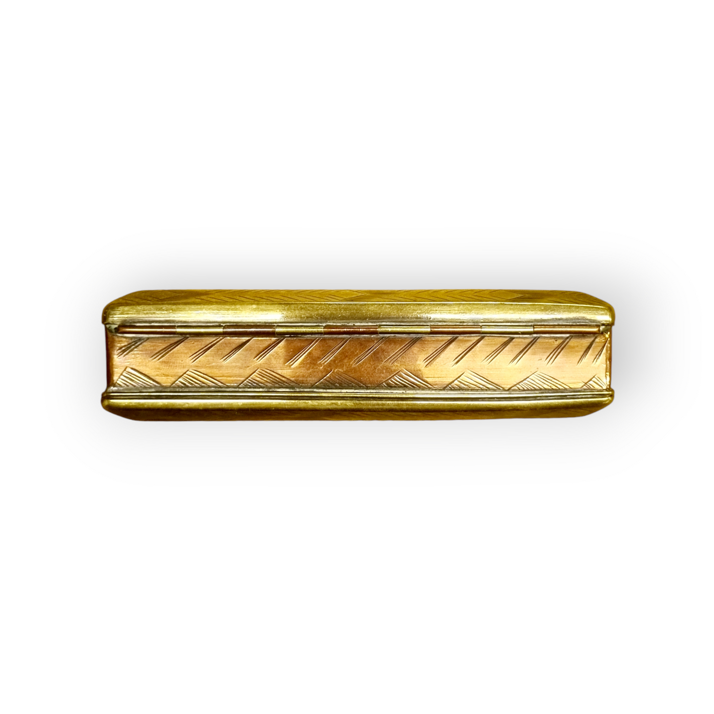 17th Century Dutch Antique Brass & Copper Tobacco Snuff Box