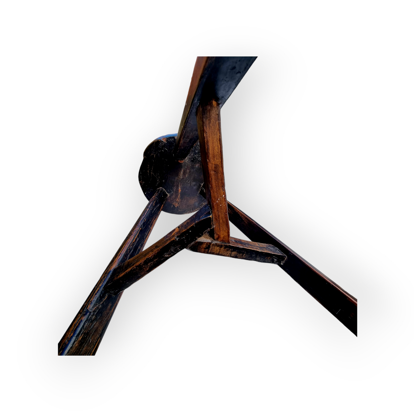 Late 18th-Century English Antique Cricket Table / Candlestand Of Diminutive Proportions