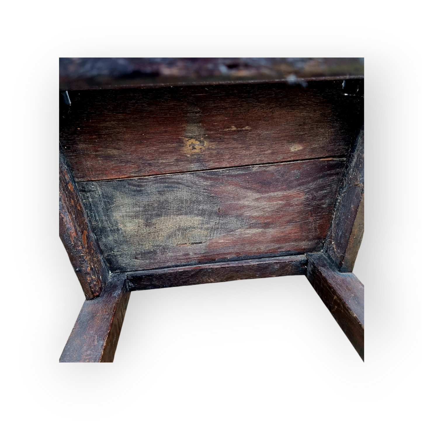 Diminutive 17th-Century English Antique Oak Child's Wainscot Armchair, circa 1680