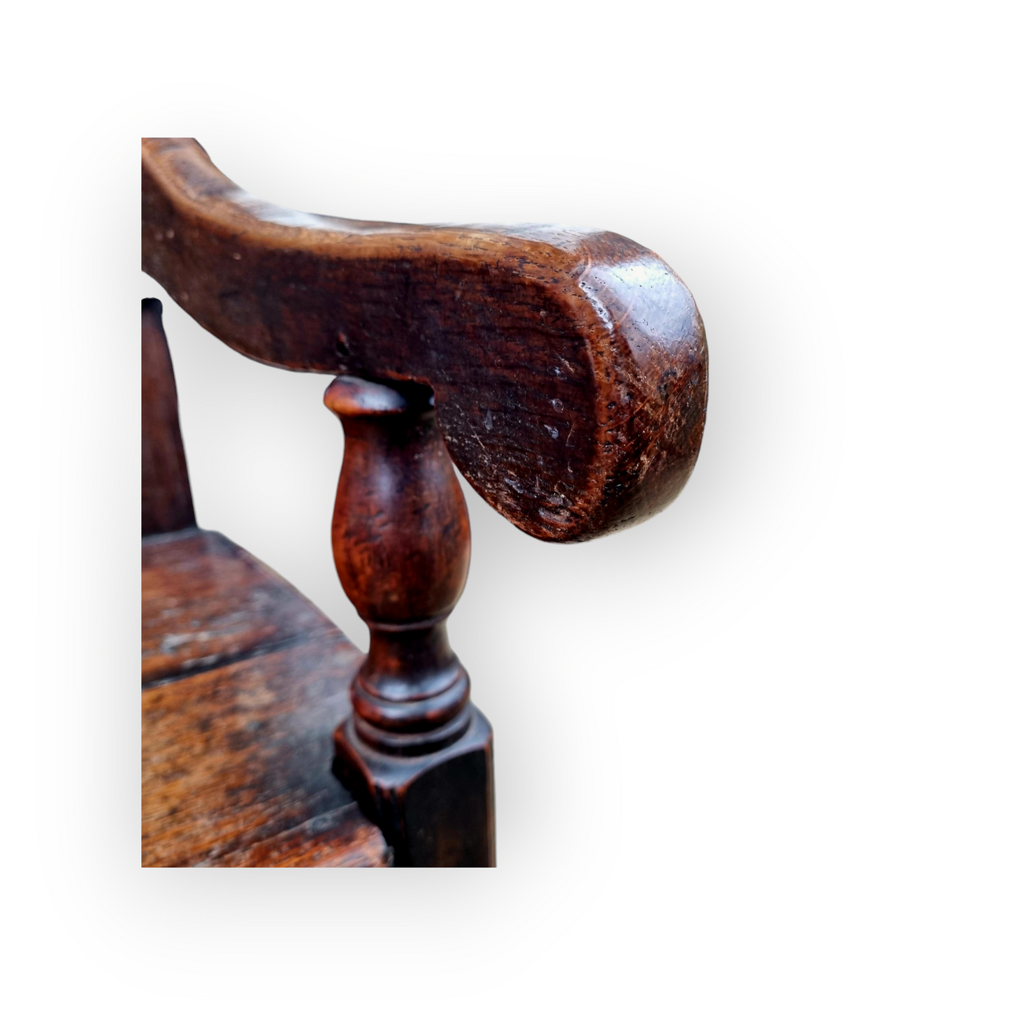 Diminutive 17th-Century English Antique Oak Child's Wainscot Armchair, circa 1680