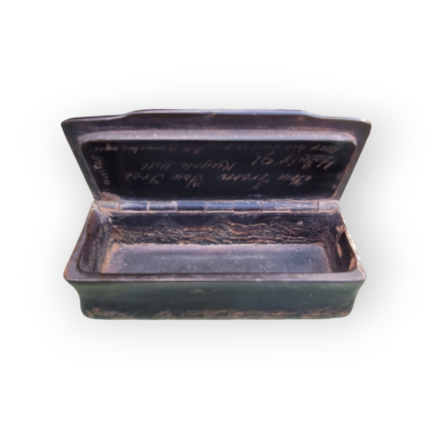 Dedicated To Tom Green The Highwayman & Dated 11th July 1791 - An 18th-Century English Antique Tortoiseshell Snuff Box