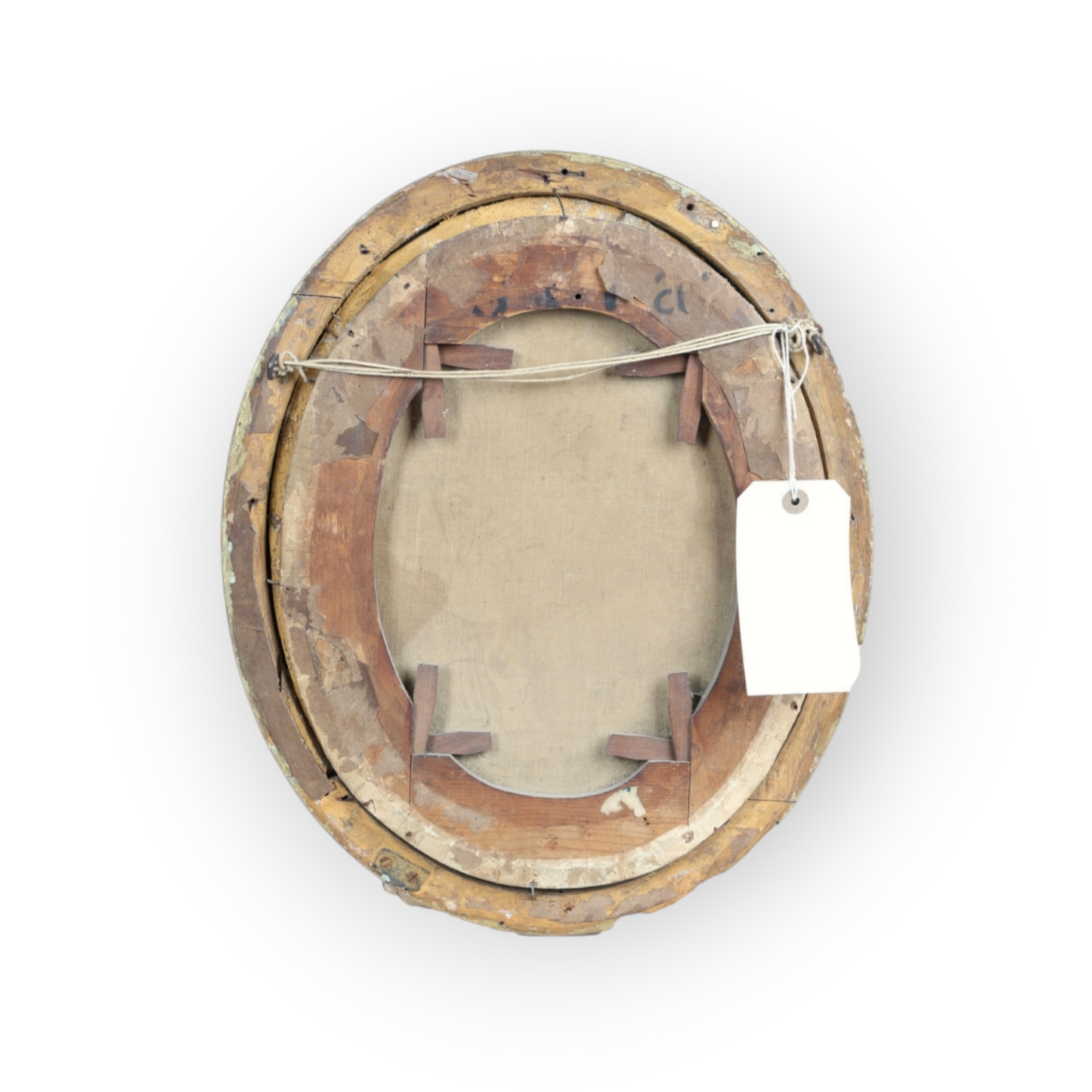 18th-Century English School Antique Oil On Canvas Portrait Of A Lady