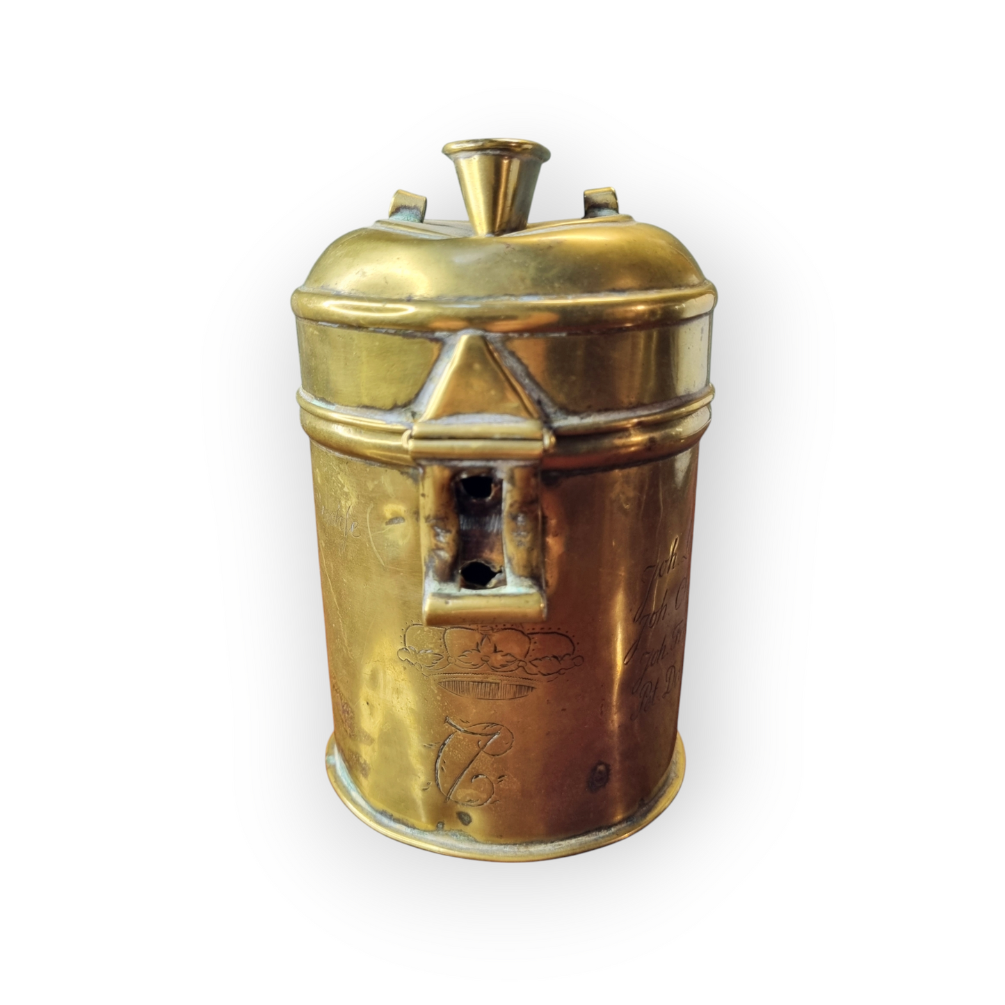 Late 18th Century German Antique Alms Box / Offertory Box / Poor Box / Mite Box, Dated "1800"