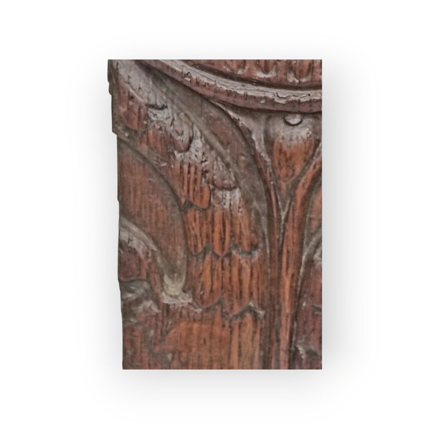 Mid 16th-Century French Antique Carved Oak Romayne Portrait Panel