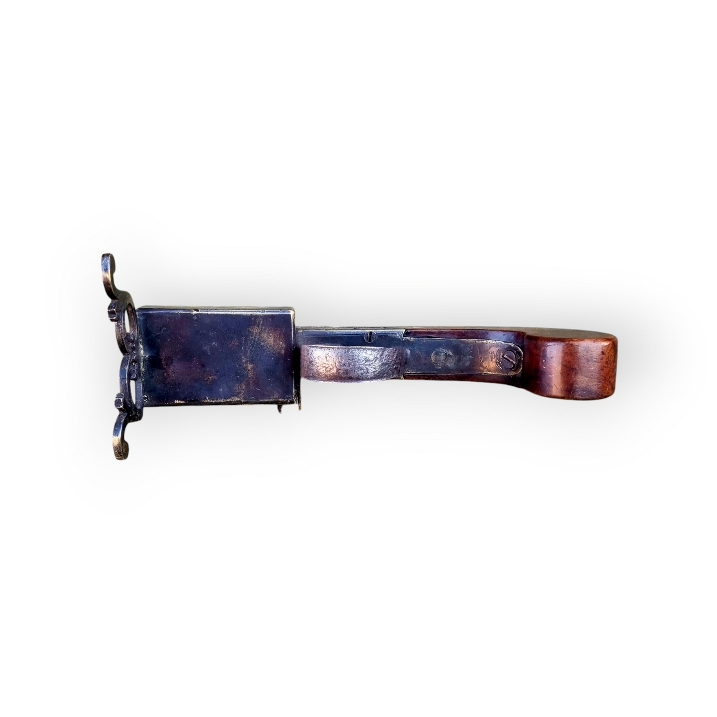 Early 18th Century English Antique Flintlock Tinder Lighter Bearing The Makers Name "Bryan & Son"