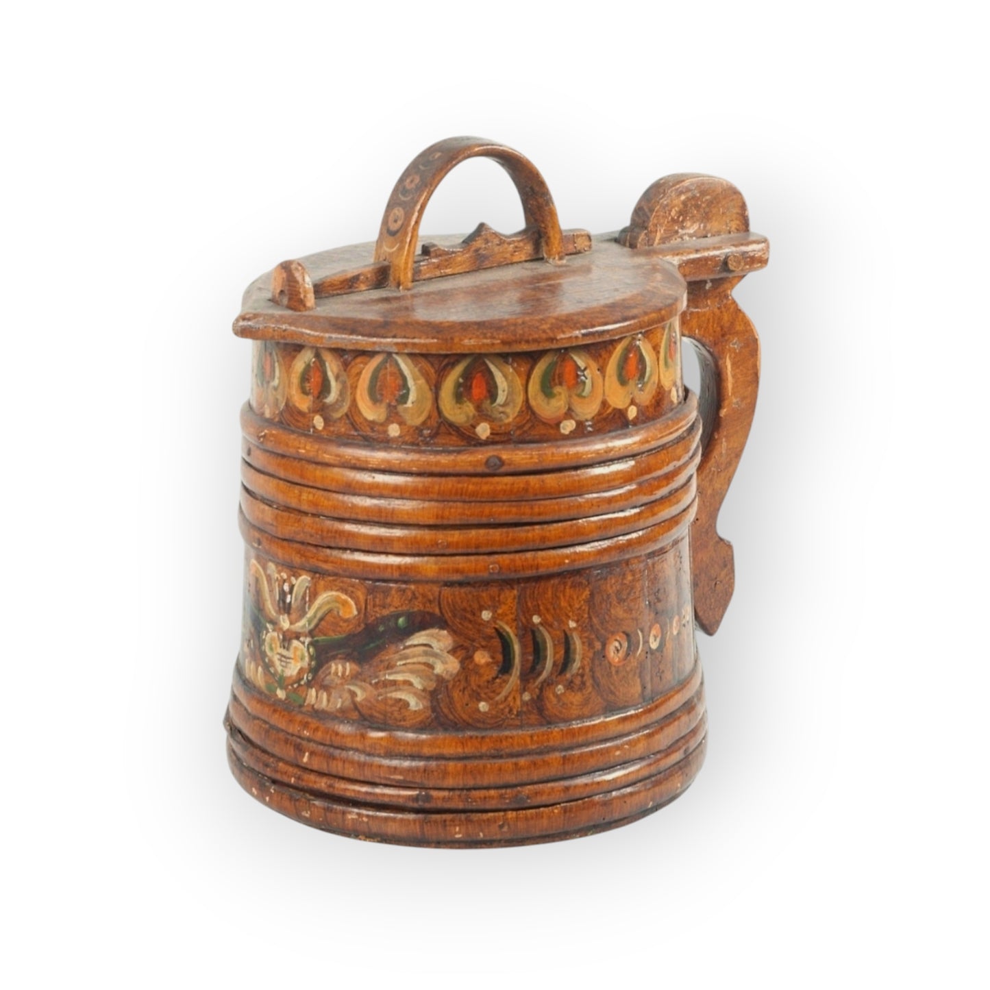 Late 18th-Century Continental Antique Hand-Made Treen Tankard / Stånka, circa 1780