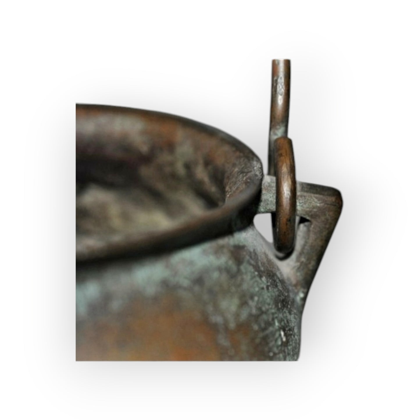 17th-Century Antique Bronze Grapen / Cooking Pot / Cauldron Dated "1671" & Bearing An Armorial Device / Coat Of Arms