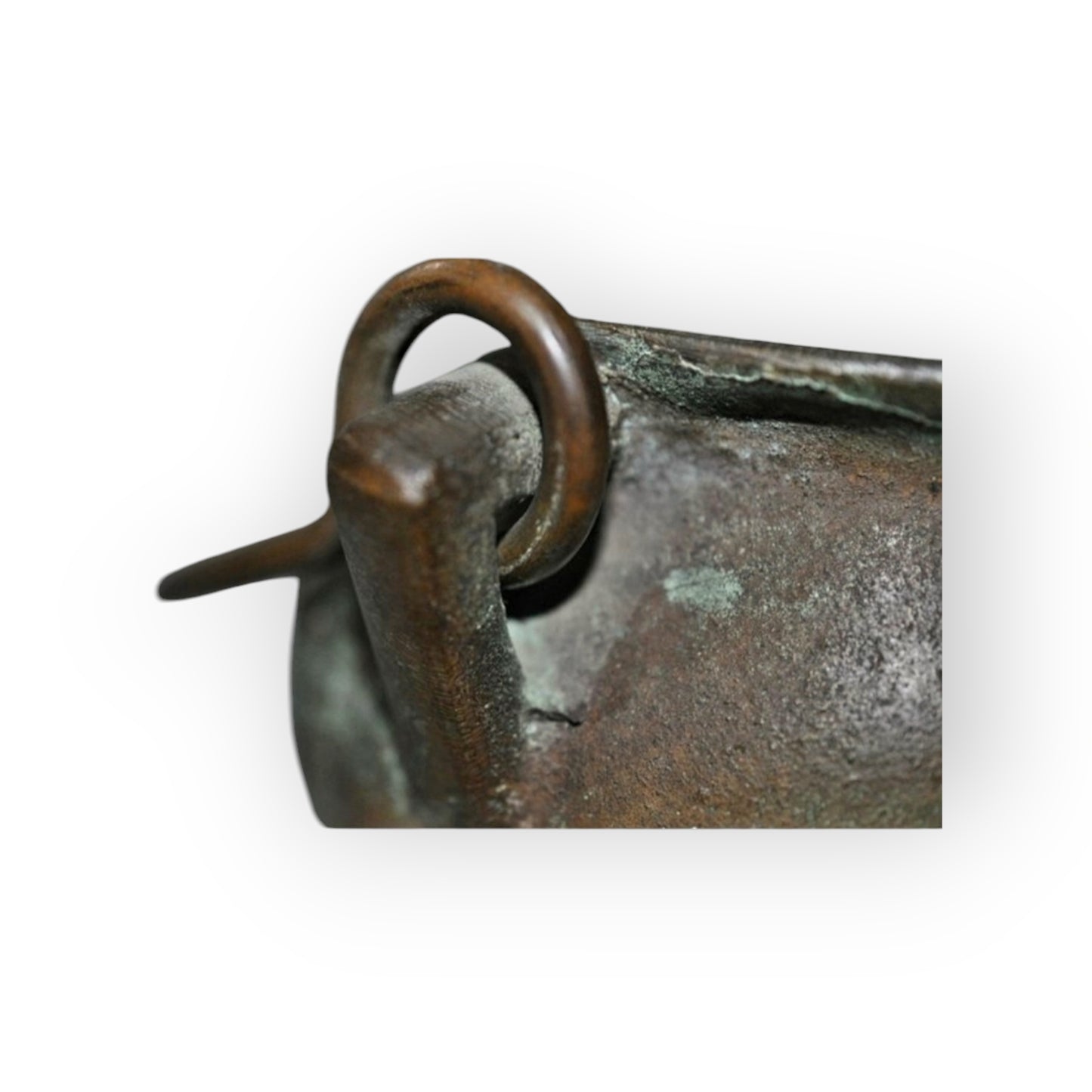 17th-Century Antique Bronze Grapen / Cooking Pot / Cauldron Dated "1671" & Bearing An Armorial Device / Coat Of Arms