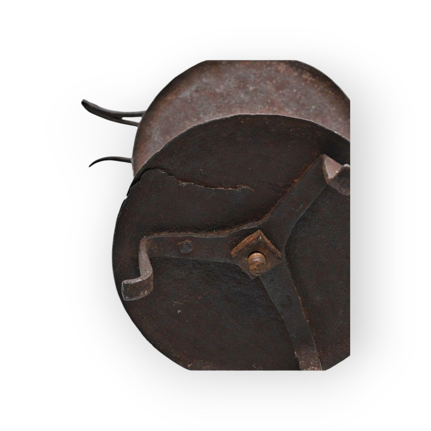 Early 19th-Century Antique Iron Wax Jack / Taperstick