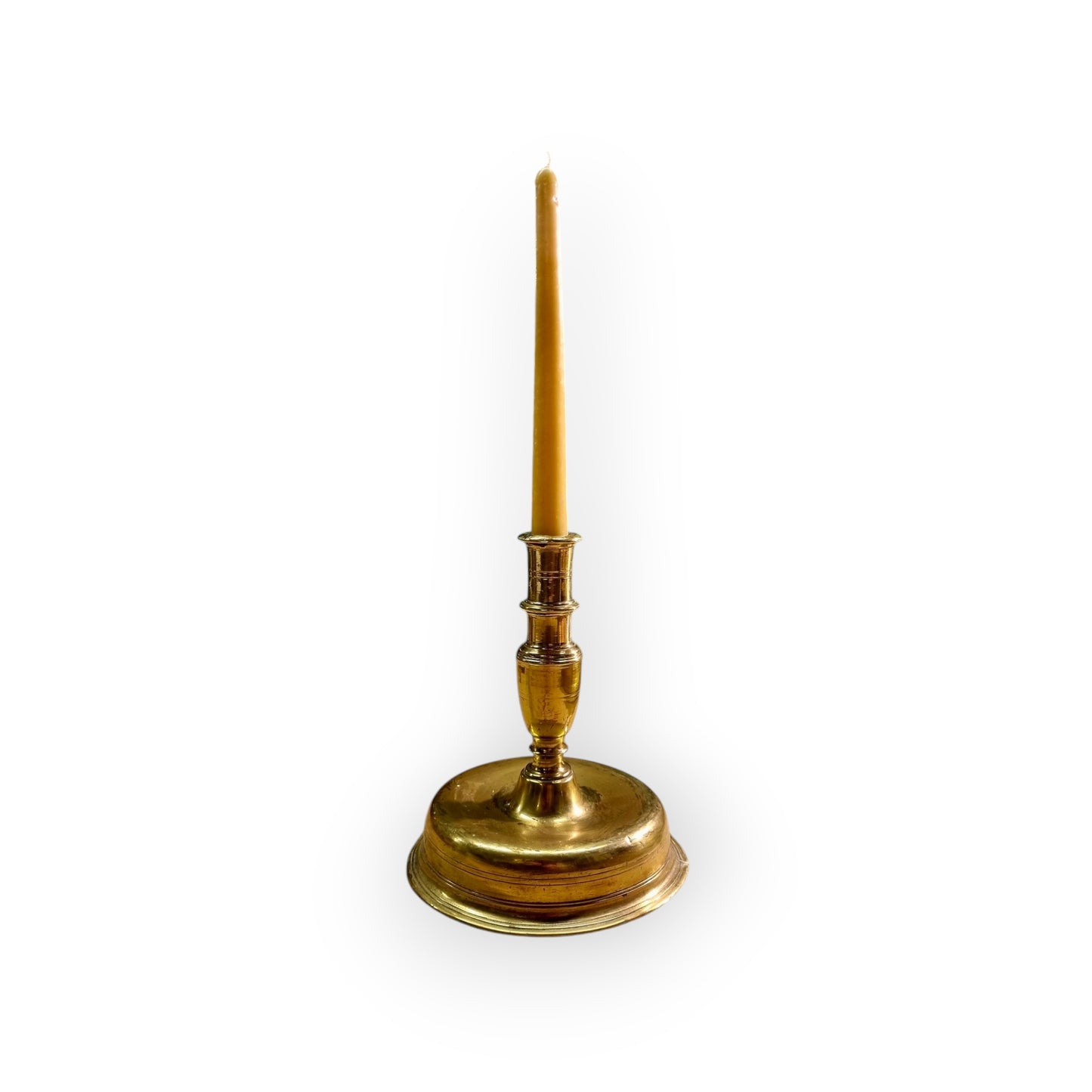 Early 17th Century Continental Antique Brass Candlestick, circa 1600